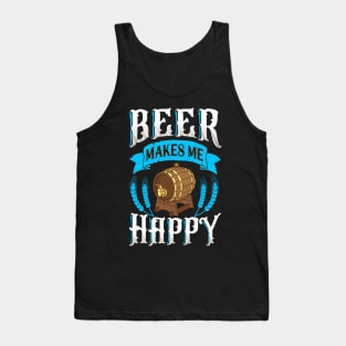 Beer Makes Me Happy Tank Top